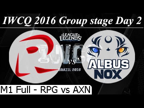 RPG vs AXN Full 25/08/2016 D2M1 - Group Stage IWCQ 2016 Rampage Japan vs Albus NoX Luna