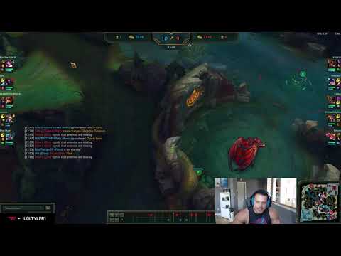 Tyler1's Support Refuses To Leave Bot Lane - RAGE!!