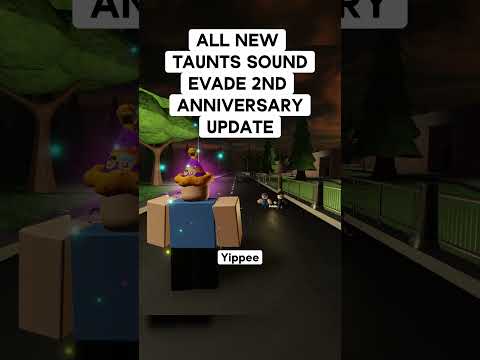 ALL NEW TAUNTS SOUND ROBLOX EVADE 2ND ANNIVERSARY UPDATE #roblox #robloxevade #evaderoblox