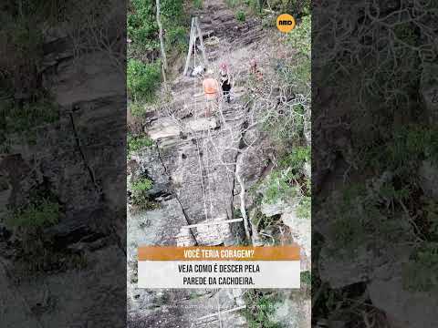 Olha onde eles resolveram descer... #saltocorumba #lugares #drone #goiás #natureza