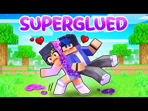 Minecraft But We're SUPERGLUED Together!