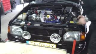 preview picture of video 'Ford Escort RS Turbo Testbank @ Speedcenter Geldermalsen'