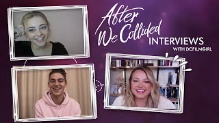 AFTER WE COLLIDED movie interviews - Josephine Langford, Hero Fiennes Tiffin and Anna Todd