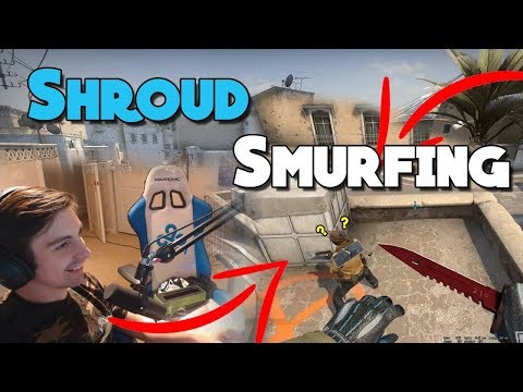 SHROUD SMURFING IN MATCHMAKING WITH SILVERS (ft. just9n)