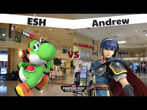 ESH (Yoshi) vs Andrew (Marth) - Guam Fighters Fest 2015 Smash 4 Tournament