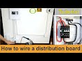 How To Wire A Single Phase Distribution Board And Load Circuits Tutorial