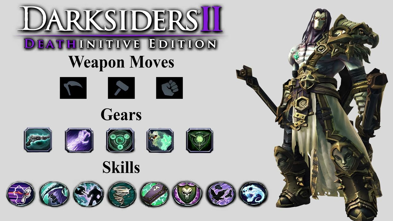 【Darksiders II】Death's Moveset | All Weapons, Reaper Form, Gears & Skills Showcase