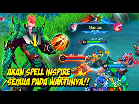 CLAUDE GOD LANE SPELL INSPIRE? BUILD CLAUDE TERSAKIT + EMBLEM - Mobile Legends