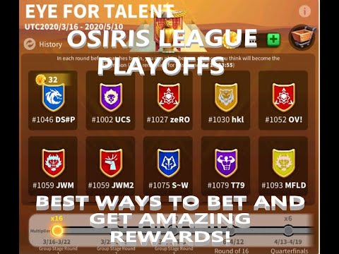 OSIRIS LEAGUE PLAYOFFS - WHY GAMBLE? SURE BETS! | Rise of Kingdoms