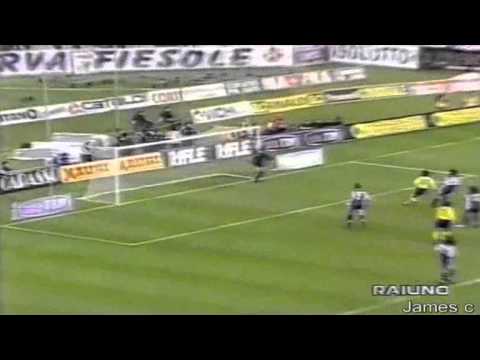 Serie A 1999-2000, day 28 Fiorentina - Bologna 2-2 (Signori, 2 Batistuta, K.Andersson)