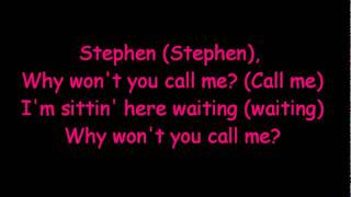 Stephen by Ke$ha - ONSCREEN LYRICS