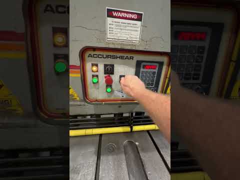 1997 ACCURSHEAR 850010 Shears, Power Squaring (In) | Active Machinery Sales, Inc. (2)
