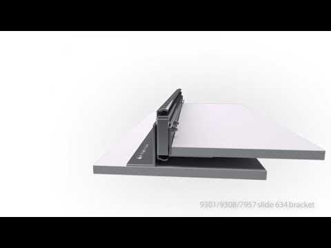 Coulisse à billes 9301 - charge 227kg maxi - sortie totale - 1 pièce ACCURIDE