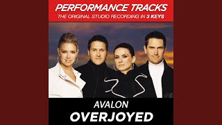 Overjoyed (Performance Track In Key Of Fm With Background Vocals)