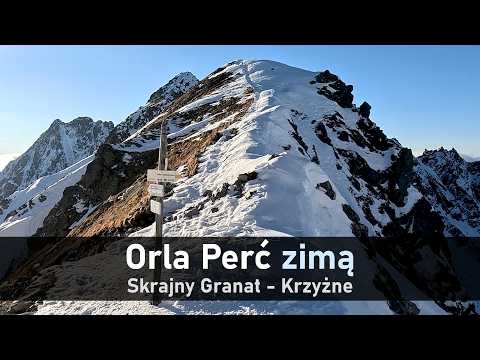 Orla Perć in winter - from Skrajny Granat to Krzyżny