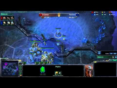 VTZerker (Z) vs RevDime (P) Part 1 Starcraft 2