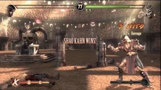 Mortal Kombat 9 - How to beat Shao Kahn vs Liu Kang story mode, the easy way.