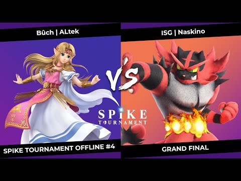 SpikeT Offline #4 Grand Final - Bûch | ALtek (Zelda) VS ISG | Naskino (Incineroar/Sephiroth)