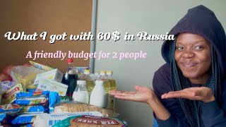 What I got with 60$ in Russia || a friendy budget for 2| did I over spend?, was it worth it…….