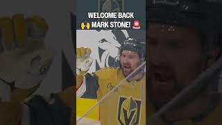 Stone is BACK and on the Scoresheet ????
