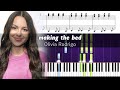 Olivia Rodrigo Making The Bed Live Accurate Piano Tutorial With Sheet Music