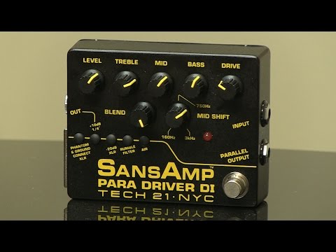 Tech 21 SansAmp Para Driver V2 DI Pedal | Sweetwater Tech 21 SansAmp Para Driver V2 DI Pedal | Sweetwater