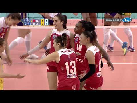 CSM Volei Alba BLAJ outplay Volero ZÜRICH right on the edge of the court | #CLVolleyW