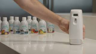 TimeMist Settings Metered Dispenser (White Design) | Freshness When You Need It