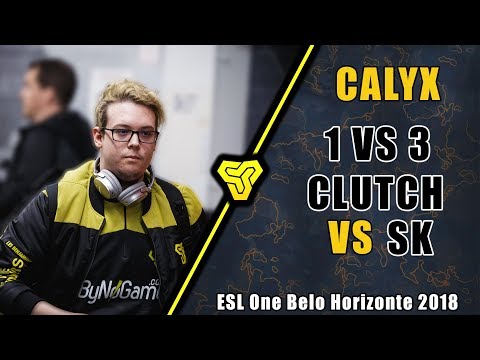 CALYX 1 VS 3 CLUTCH VS SK - ESL One Belo Horizonte 2018