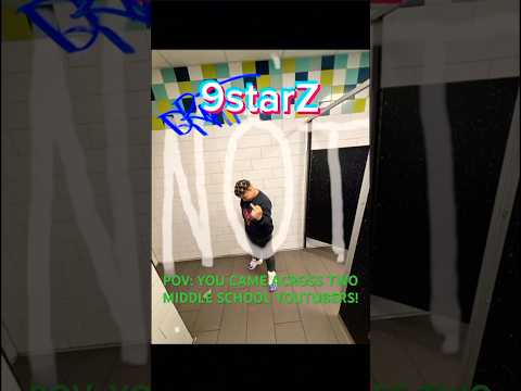 POV:YOU CAME ACROSS TWO MIDDLE SCHOOL YOUTUBERS! #youtuber #youtubeshorts #funny