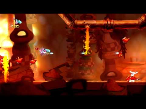 Rayman Origins - feuriges Flammenmeer - 10