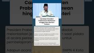 Candaan Prabowo ke Wartawan saat Peresmian Smartboard: Rekan Pers yang Saya Cintai, Kadang-kadang