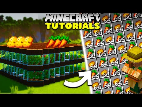 Minecraft EASY Potato & Carrot Farm Tutorial +800 PER HOUR !