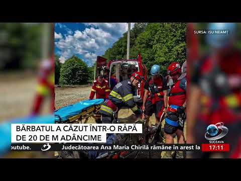 Pompierii și salvamont în acțiune într-o misiune de salvare în Piatra Șoimului