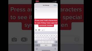 Hidden Special Character on Your iPhone