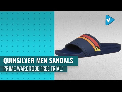 Try On Your New Quiksilver Men Sandals Now On Amazon Prime Wardrobe Free Trial!
