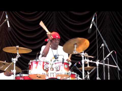 Flavor Flav introduces his kids & plays drums, Central Park Summerstage, NYC 8-15-10
