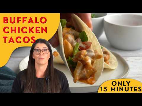 Buffalo Chicken Tacos | Easy Buffalo Chicken Recipe for Weeknight Tacos