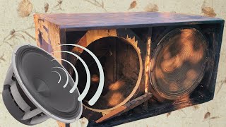 Subwoofer Restoration / Full Restoration Of Old Broken WeiRui ER Speakers