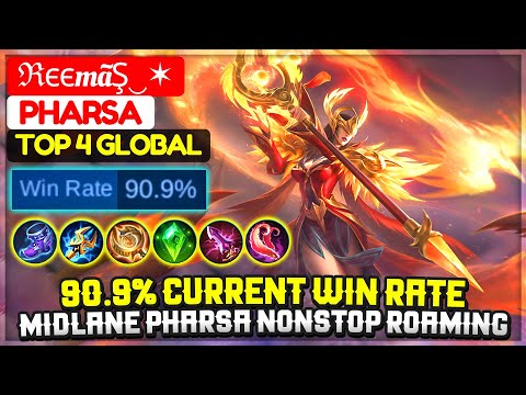 90.9% Current WIn Rate, Midlane Pharsa Nonstop Roaming [ Top 4 Global Pharsa ] ℜєєmãŞ‿✶ - MLBB
