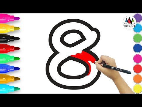 Learn numbers 1-10 for kids || learn along with AAA KIDS ART#Toddlers#Coloring Pages