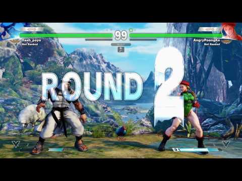 SFV~ AngryPoongKo (Cammy) vs  flash poyo (Rashid) HD