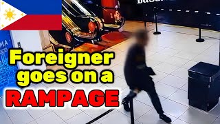 Foreigner goes on a RAMPAGE inside a Philippines mall