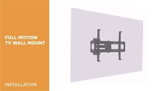 How to Install Full-motion TV Wall Mount - LPA58-466