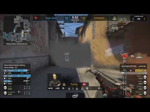 LIVE: FaZe Clan vs GODSENT - DreamHack Masters Spring - Europe - Group C