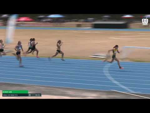 Girls U13 100m Timed Final 3 : 2024-25 State Track and Field Championships