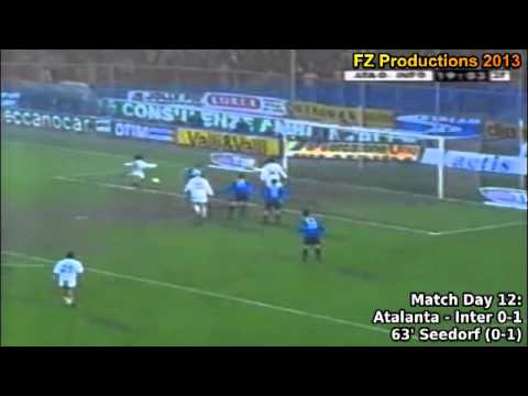 Serie A 2000-2001, day 12 Atalanta - Inter 0-1 (Seedorf goal)