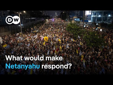 Mass protest in Israel against Netanyahu's Gaza City occupation plan | DW News