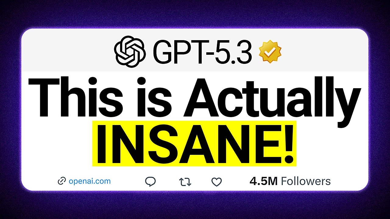 NEW ChatGPT 5.3 is INSANE!