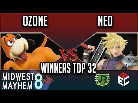 Midwest Mayhem 8 WINNERS TOP 32 - Ozone (Duck Hunt) vs Ned (Cloud)